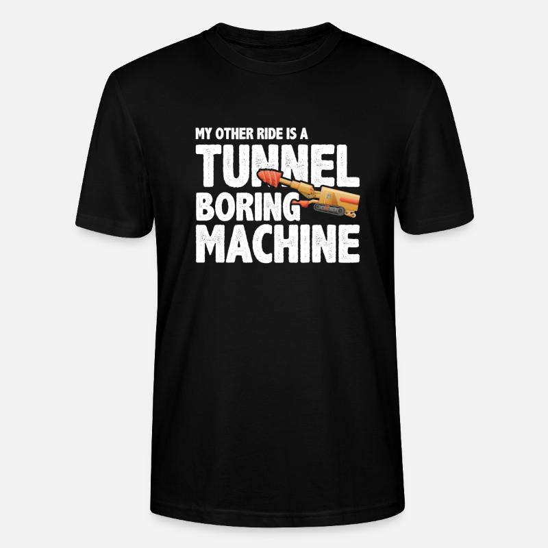 Engineer Tunnel Mining Engineer - Stanley/Stella CRAFTER Unisex Organic T-Shirt - black