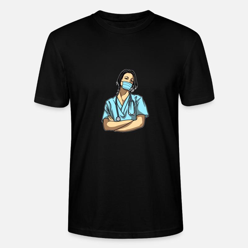 Infirmier - T-shirt bio CRAFTER Stanley Stella Unisexe - noir