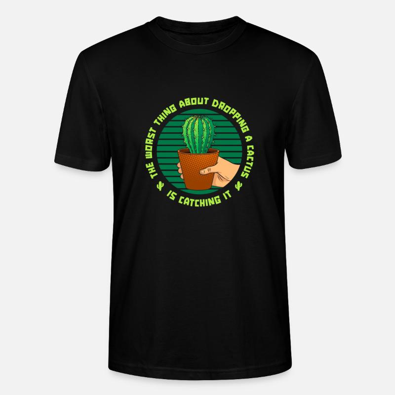 Jardin de cactus - T-shirt bio CRAFTER Stanley Stella Unisexe - noir