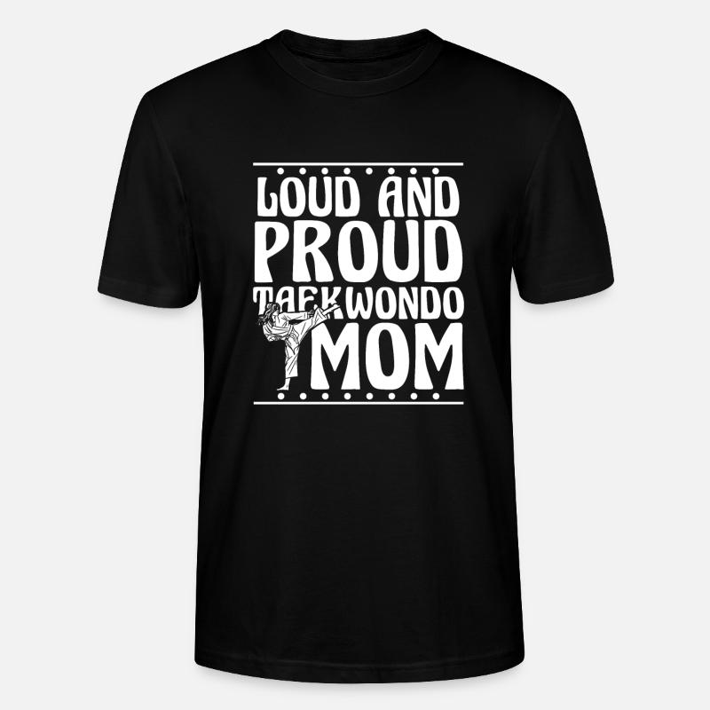 Taekwondo Mama - T-shirt bio CRAFTER Stanley Stella Unisexe - noir