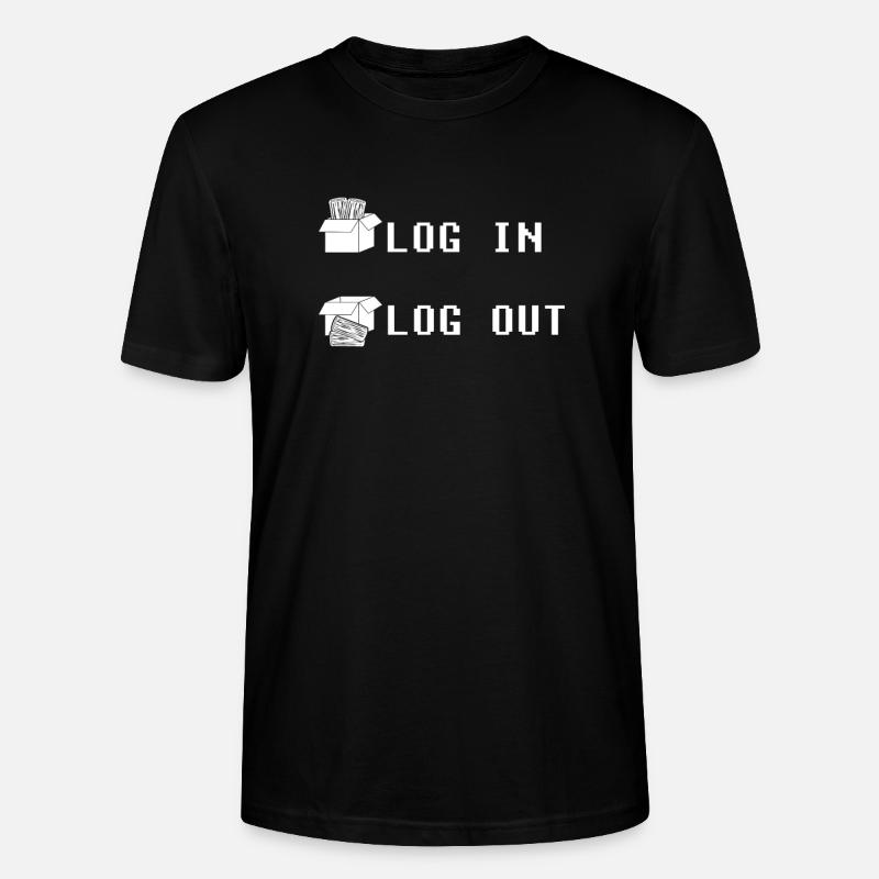 Entwickler Coder Programmierer Einloggen Coding - Stanley/Stella Unisex Bio-T-Shirt CRAFTER - Schwarz