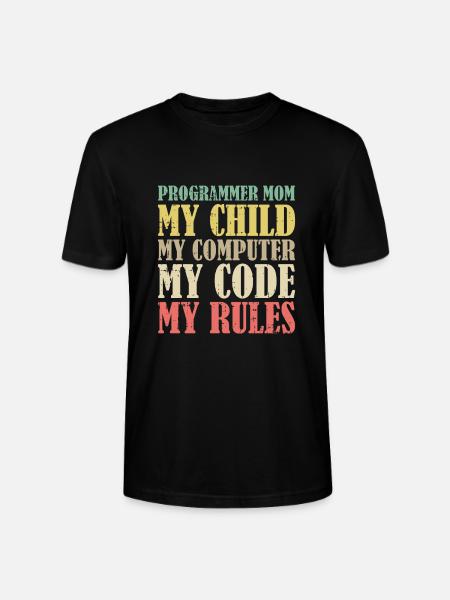 Entwickler Coder Programmierer Mama - Stanley/Stella Unisex Bio-T-Shirt CRAFTER - Schwarz