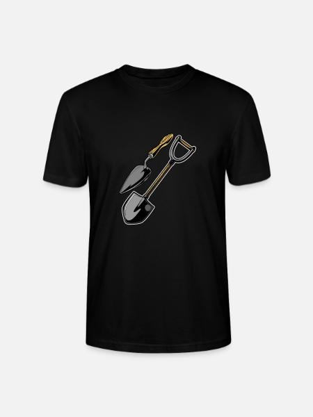 Hobbygärtner Garten Schaufel - Stanley/Stella Unisex Bio-T-Shirt CRAFTER - Schwarz