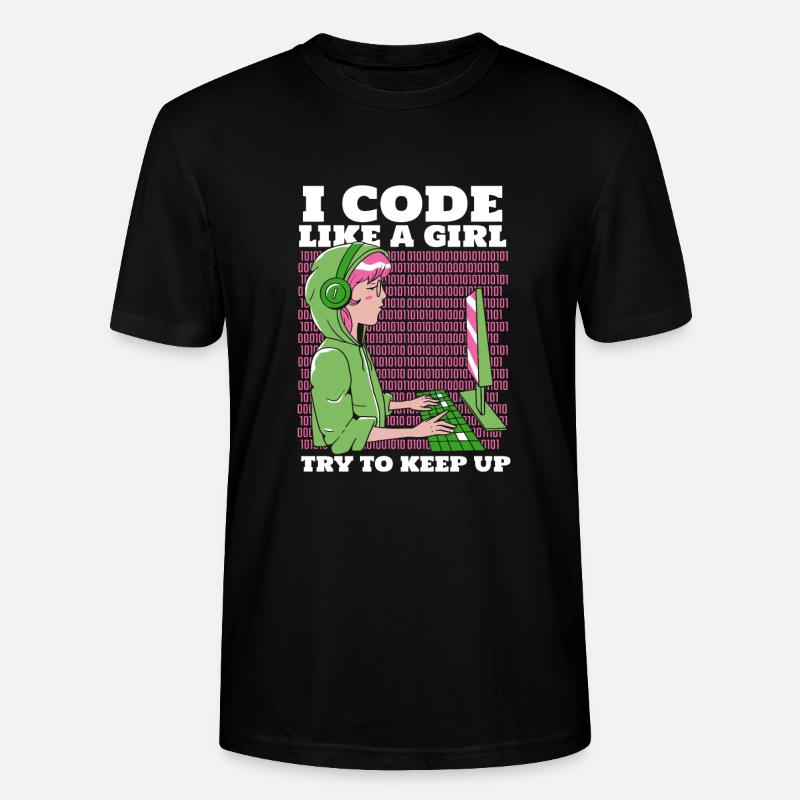 Programmeur Codeur développeur - T-shirt bio CRAFTER Stanley Stella Unisexe - noir