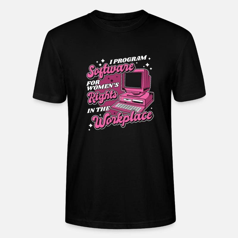 Entwickler Coder Programmierer Arbeitsplatz - Stanley/Stella Unisex Bio-T-Shirt CRAFTER - Schwarz