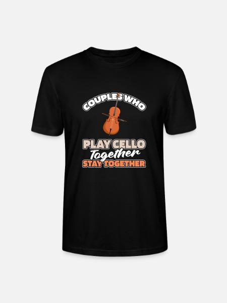 Cello Cellist Paar - Stanley/Stella Unisex Bio-T-Shirt CRAFTER - Schwarz