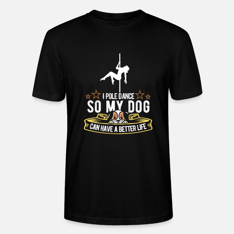 Chien de Pole Dancing - T-shirt bio CRAFTER Stanley Stella Unisexe - noir