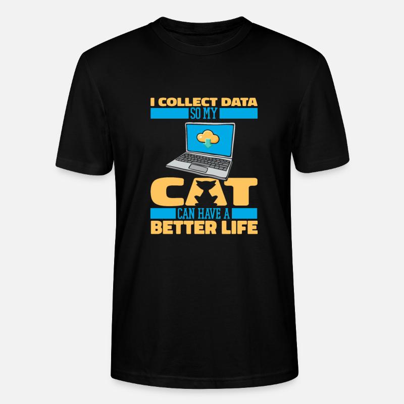 Data Science Data Analyst Katze - Stanley/Stella Unisex Bio-T-Shirt CRAFTER - Schwarz