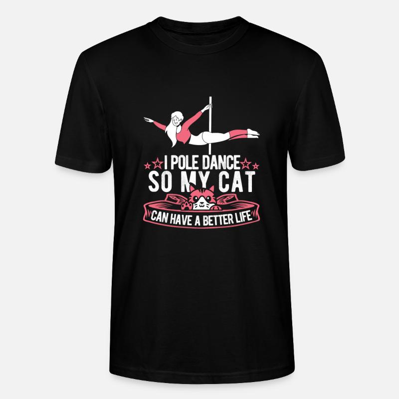 Chat de Pole Dancing - T-shirt bio CRAFTER Stanley Stella Unisexe - noir