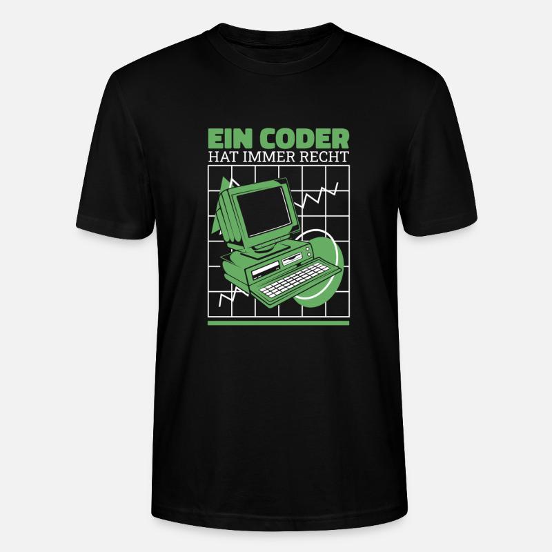 Entwickler Coder Programmierer Cool - Stanley/Stella Unisex Bio-T-Shirt CRAFTER - Schwarz