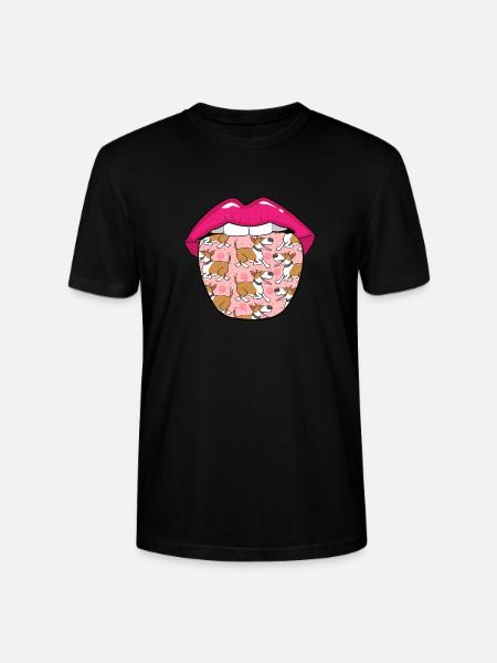 Langue de Bull Terrier - T-shirt bio CRAFTER Stanley Stella Unisexe - noir