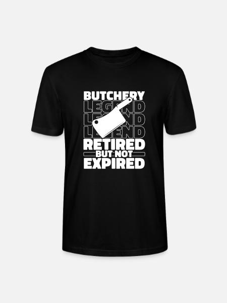 Butcher Butcher Butcher Retired - Stanley/Stella CRAFTER Unisex Organic T-Shirt - black