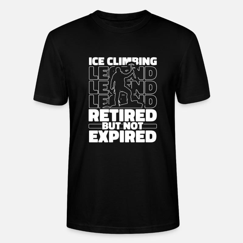 Retraités grimpeurs sur glace - T-shirt bio CRAFTER Stanley Stella Unisexe - noir