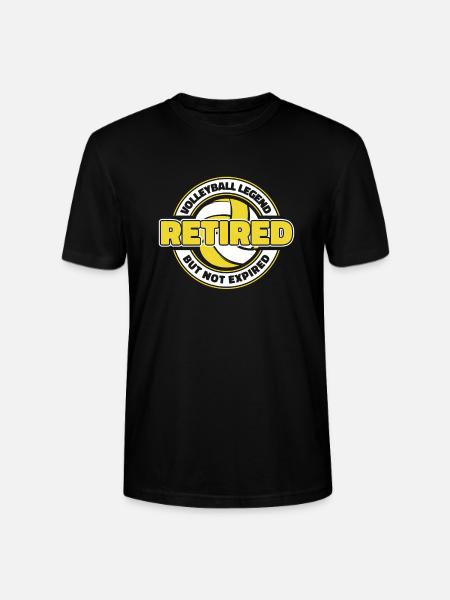 Retired volleyball players - Stanley/Stella CRAFTER Unisex Organic T-Shirt - black