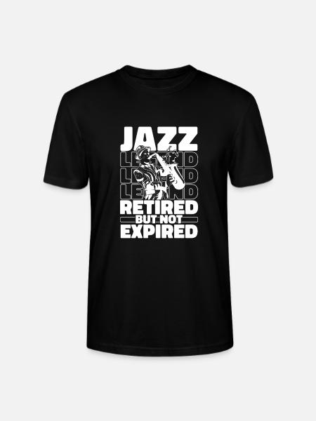 Jazz Music in Retirement - Stanley/Stella CRAFTER Unisex Organic T-Shirt - black