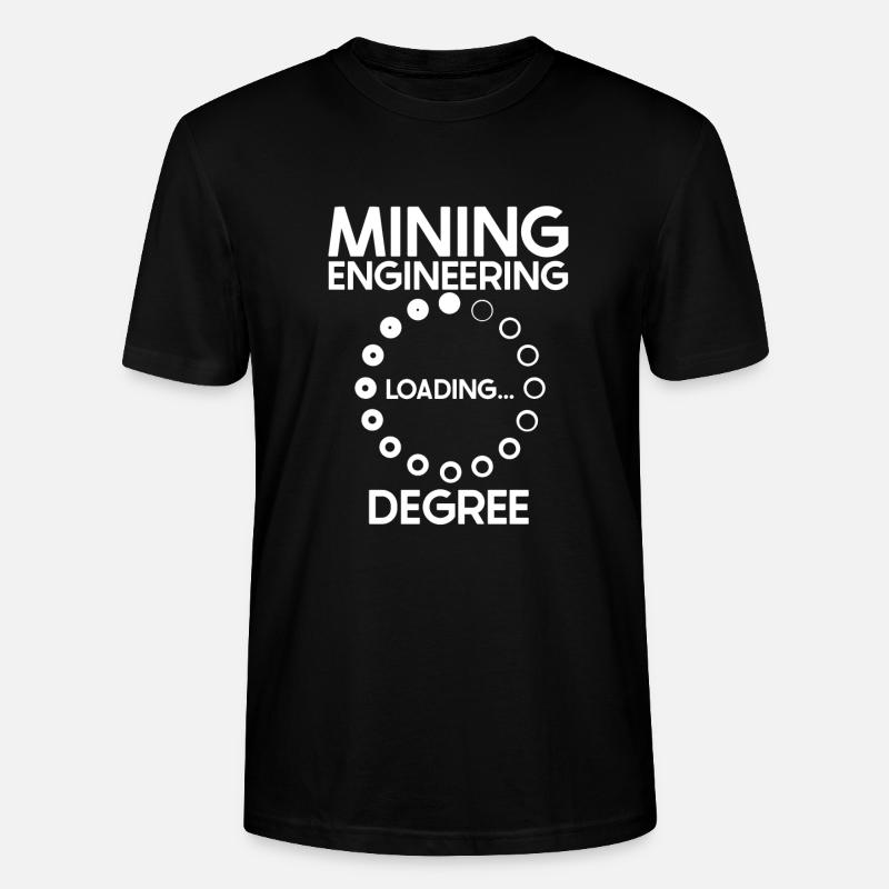 Engineer Degree Mining Engineer - Stanley/Stella CRAFTER Unisex Organic T-Shirt - black