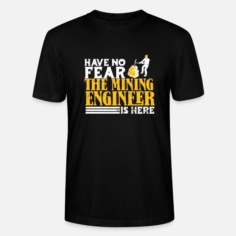 Engineer Lustig Mining Engineer - Stanley/Stella CRAFTER Unisex Organic T-Shirt - black