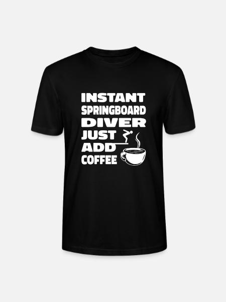 Diving Diver Café - T-shirt bio CRAFTER Stanley Stella Unisexe - noir
