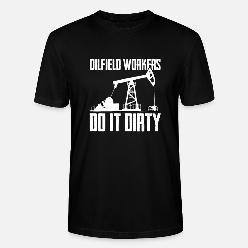 Ölfeld Bohrinsel Schmutzig - Stanley/Stella Unisex Bio-T-Shirt CRAFTER - Schwarz