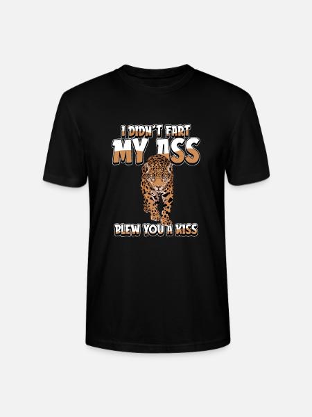 Jaguar I Didnt Schet Mijn kont blies je een kus - Stanley/Stella Uniseks bio-T-shirt CRAFTER - zwart