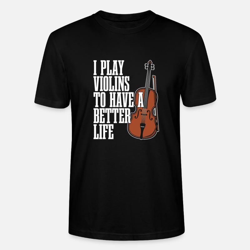 Violon Violon - T-shirt bio CRAFTER Stanley Stella Unisexe - noir