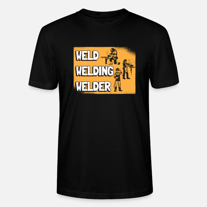Schweißer Schlosser Cool - Stanley/Stella Unisex Bio-T-Shirt CRAFTER - Schwarz