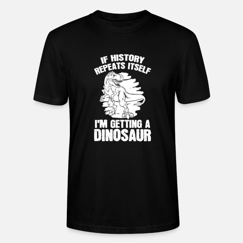 Dinosaurier T Rex - Stanley/Stella Unisex Bio-T-Shirt CRAFTER - Schwarz