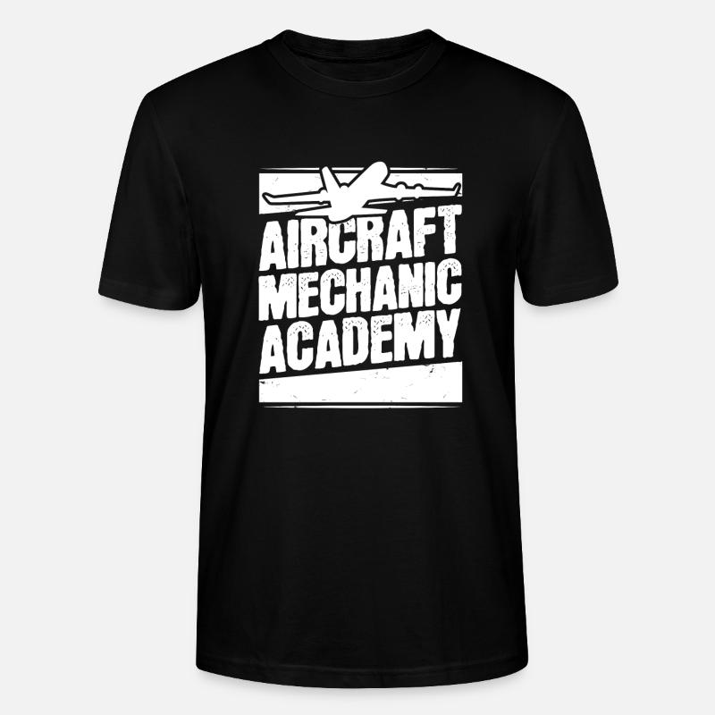 Mécanicien d’avion - T-shirt bio CRAFTER Stanley Stella Unisexe - noir