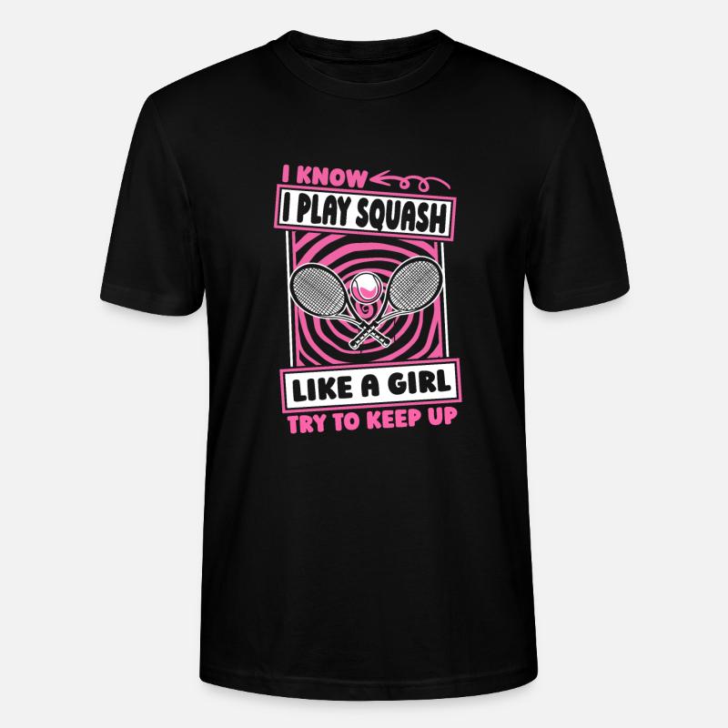 Fille de squash - T-shirt bio CRAFTER Stanley Stella Unisexe - noir