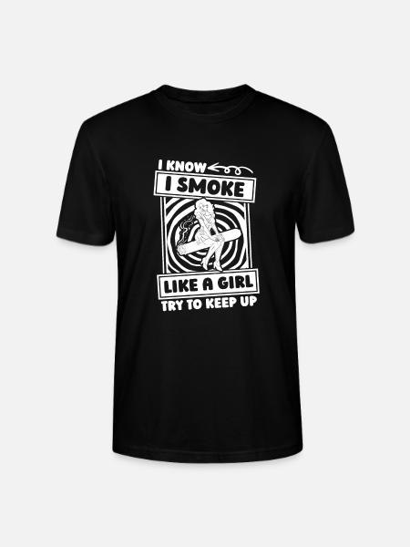 Cigar Girl - Stanley/Stella CRAFTER Unisex Organic T-Shirt - black