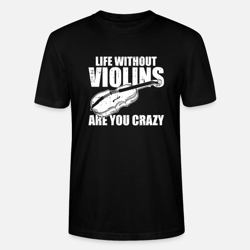 Violon Violon Crazy - T-shirt bio CRAFTER Stanley Stella Unisexe - noir