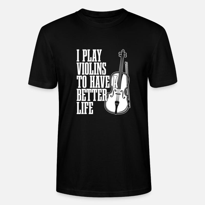 Violon Vie de violon - T-shirt bio CRAFTER Stanley Stella Unisexe - noir