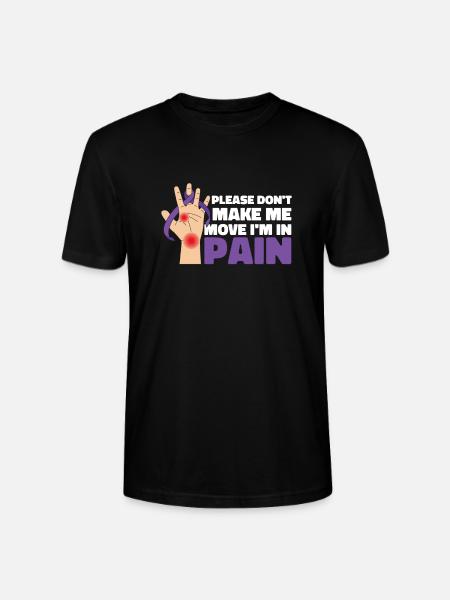 Fibromyalgia rheumatism hands - Stanley/Stella CRAFTER Unisex Organic T-Shirt - black