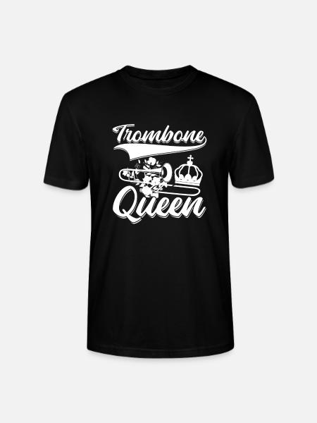 Brass band trombone queen - Stanley/Stella CRAFTER Unisex Organic T-Shirt - black