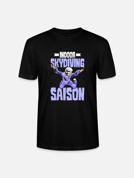 Parachutisme intérieur Indoor Fallschirmspringen - T-shirt bio CRAFTER Stanley Stella Unisexe - noir
