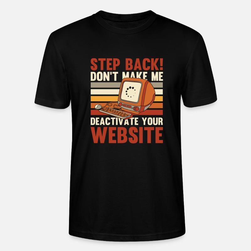Web Entwickler Webdeveloper Witzig - Stanley/Stella Unisex Bio-T-Shirt CRAFTER - Schwarz