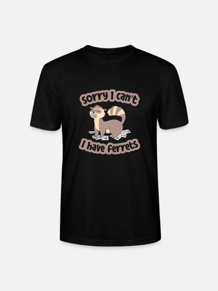Ferret Iltis Funny - Stanley/Stella CRAFTER Unisex Organic T-Shirt - black