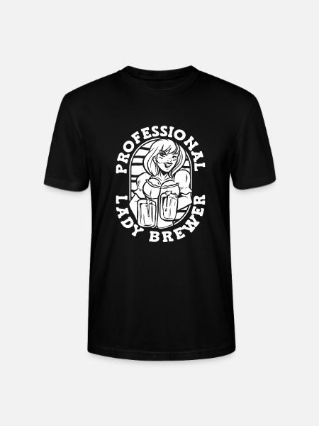 Craft Beer Bier Craftbier Dame - Stanley/Stella CRAFTER Unisex Organic T-Shirt - black