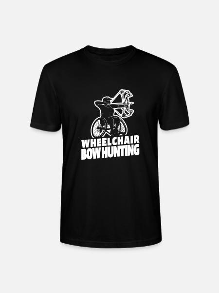 Bogenjagd Bogenjäger Rollstuhl - Stanley/Stella Unisex Bio-T-Shirt CRAFTER - Schwarz