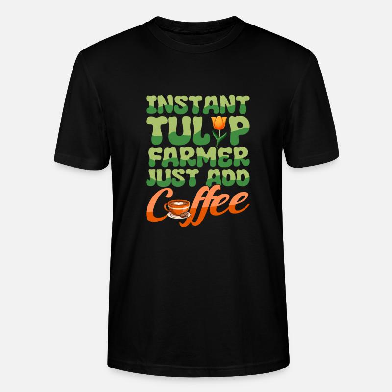 Tulpen Kaffee - Stanley/Stella Unisex Bio-T-Shirt CRAFTER - Schwarz