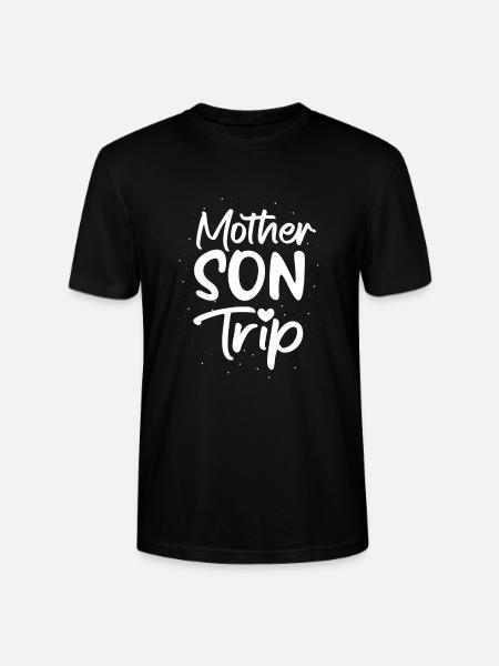 Maman Mutter Voyage Mère Fils - T-shirt bio CRAFTER Stanley Stella Unisexe - noir
