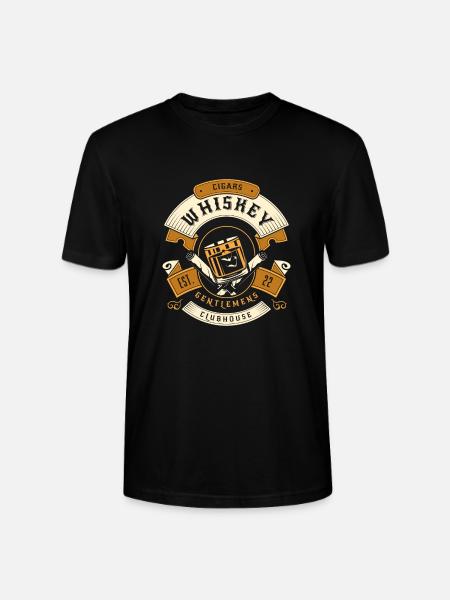 Whisky Whiskey Clubhouse - Stanley/Stella CRAFTER Unisex Organic T-Shirt - black