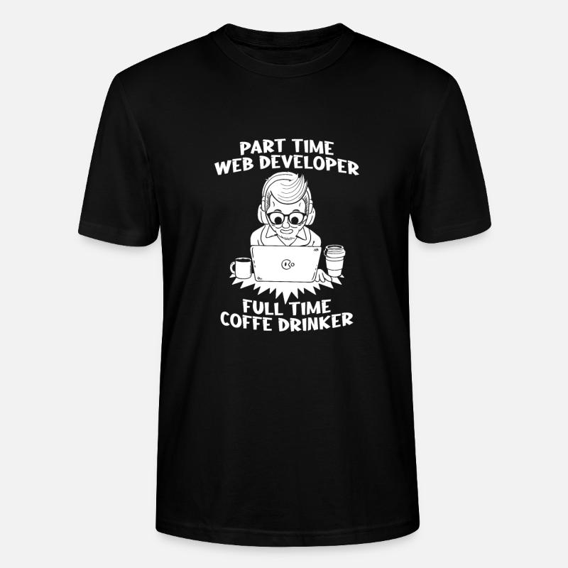 Web Entwickler Webdeveloper - Stanley/Stella Unisex Bio-T-Shirt CRAFTER - Schwarz