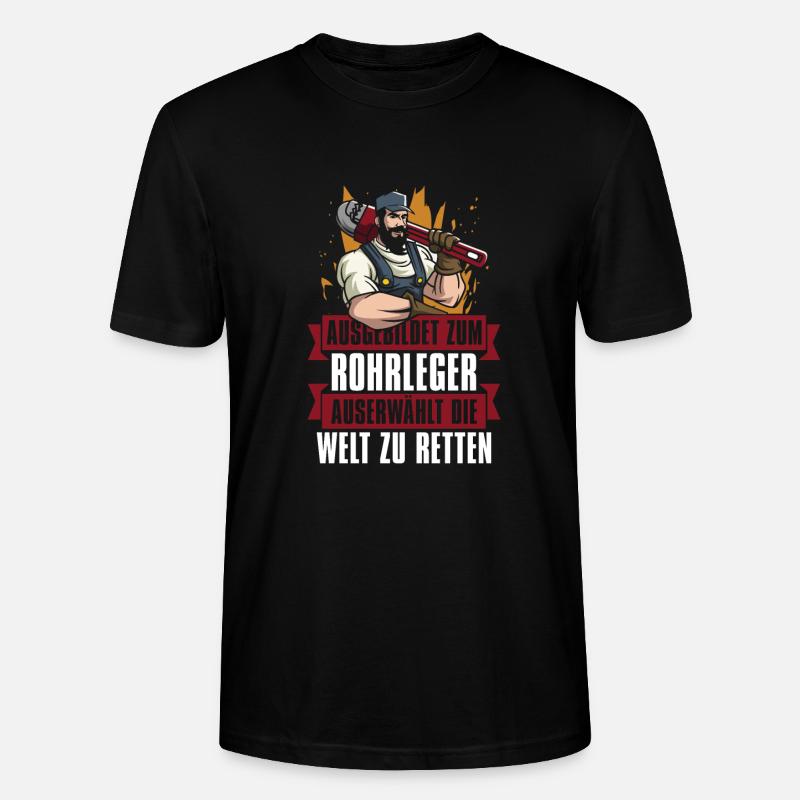 Rohrleitungsbauer Held - Stanley/Stella Unisex Bio-T-Shirt CRAFTER - Schwarz