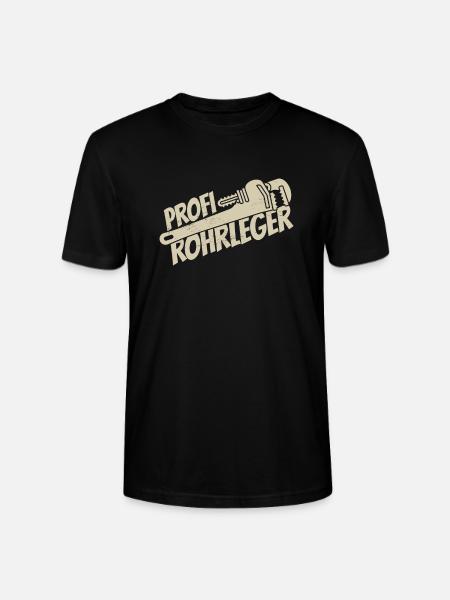 Rohrleitungsbauer Fachmann - Stanley/Stella Unisex Bio-T-Shirt CRAFTER - Schwarz