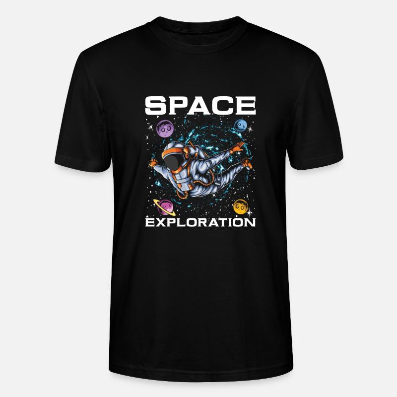 Colonisation de l’espace - T-shirt bio CRAFTER Stanley Stella Unisexe - noir