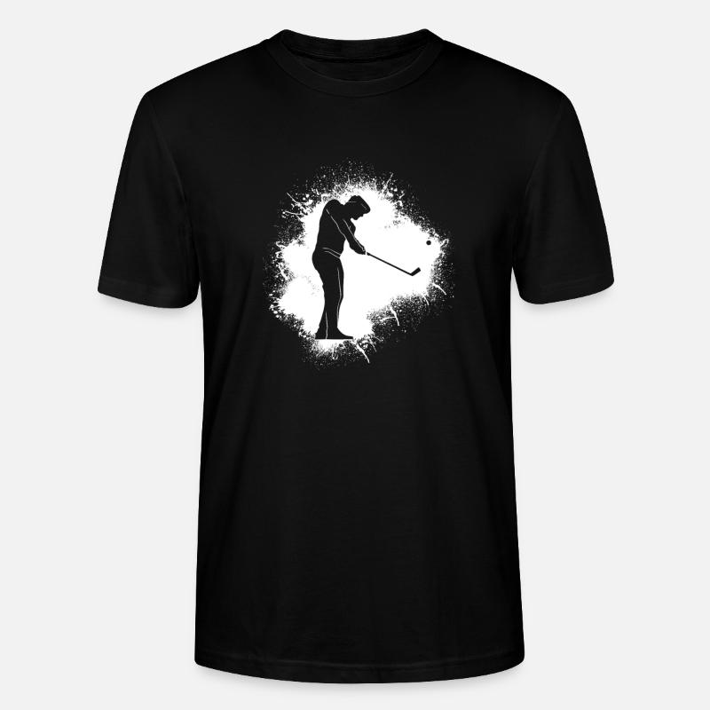 Golf Golfeurs Golfing Splash - T-shirt bio CRAFTER Stanley Stella Unisexe - noir