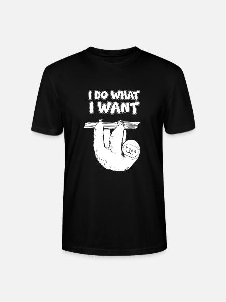 Mir Doch Egal Faultier - Stanley/Stella Unisex Bio-T-Shirt CRAFTER - Schwarz