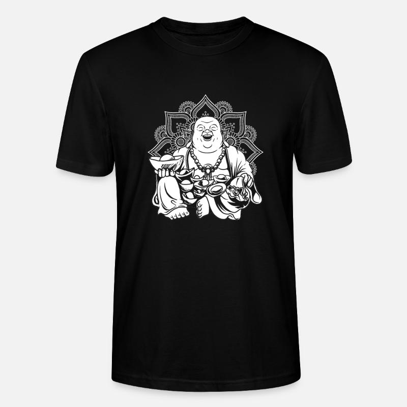 Buddha Buddhist Mandala - Stanley/Stella Unisex Bio-T-Shirt CRAFTER - Schwarz