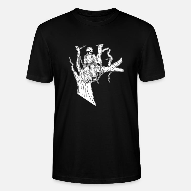 Baumpfleger Baumkletterer Arborist - Stanley/Stella Unisex Bio-T-Shirt CRAFTER - Schwarz
